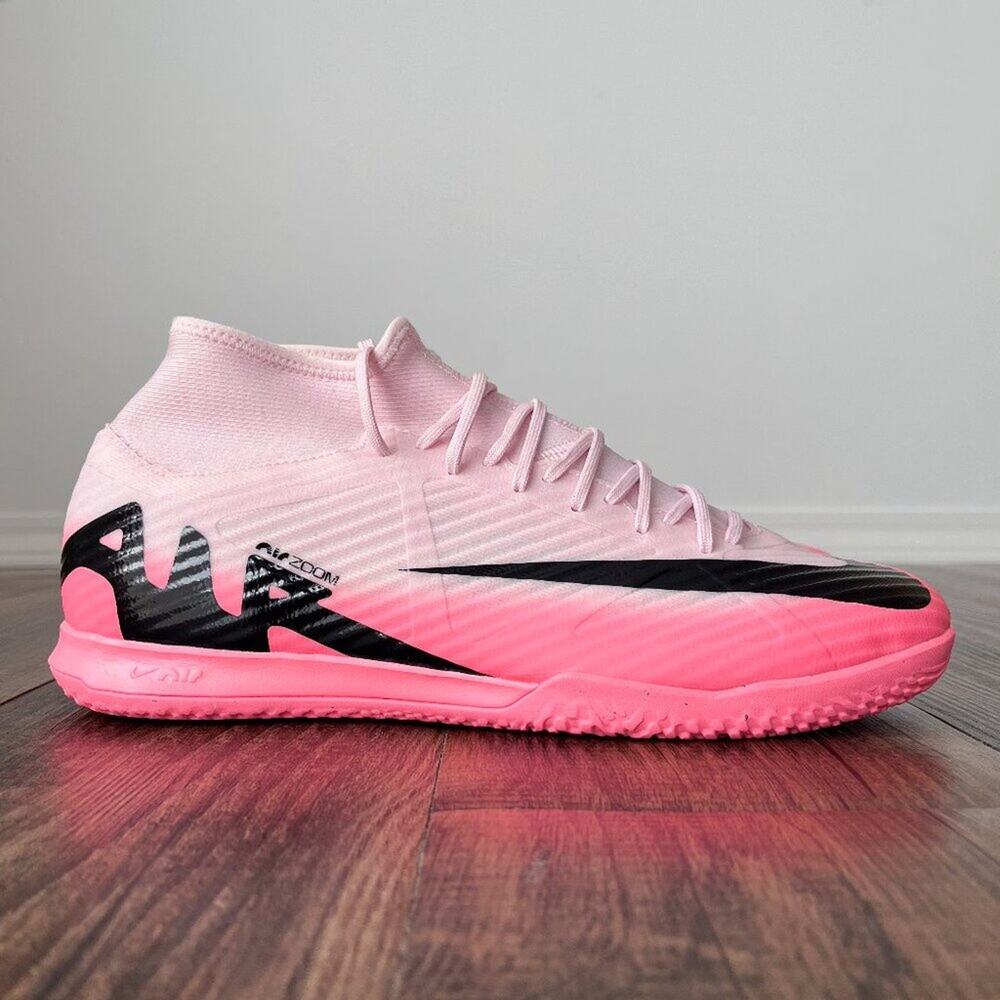 Nike Zoom Superfly 9 Academy IC Indoor Soccer Shoes DJ5627-601 Size 10.5 Pink